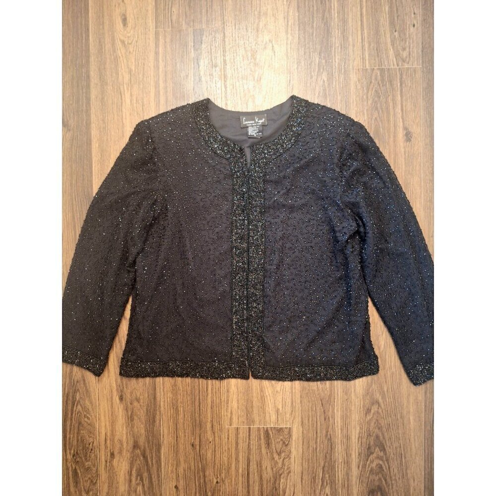 💙 Vintage Laurence Kazar Blazer Top - 100% Silk